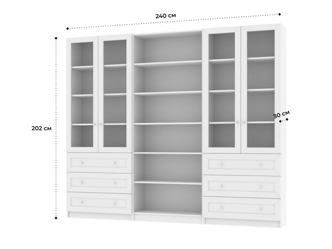 Книжный шкаф Билли 369 white ИКЕА (IKEA) изображение товара